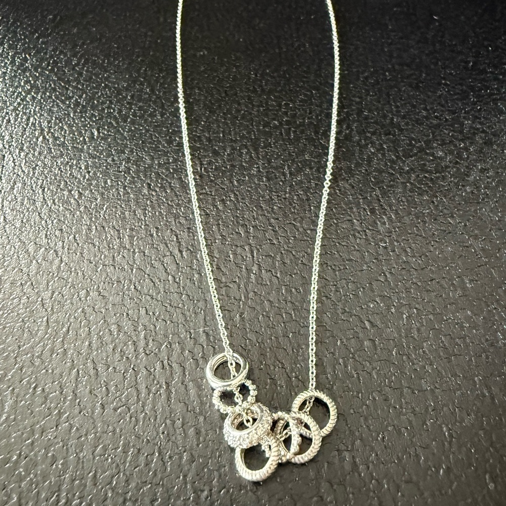 Touchstone Crystal Ring True Necklace - 9064N
